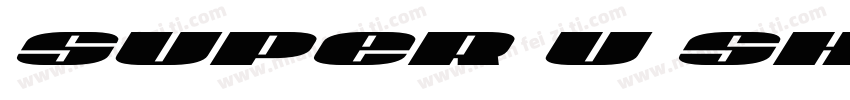 SUPER U SHOP FITTING字体转换